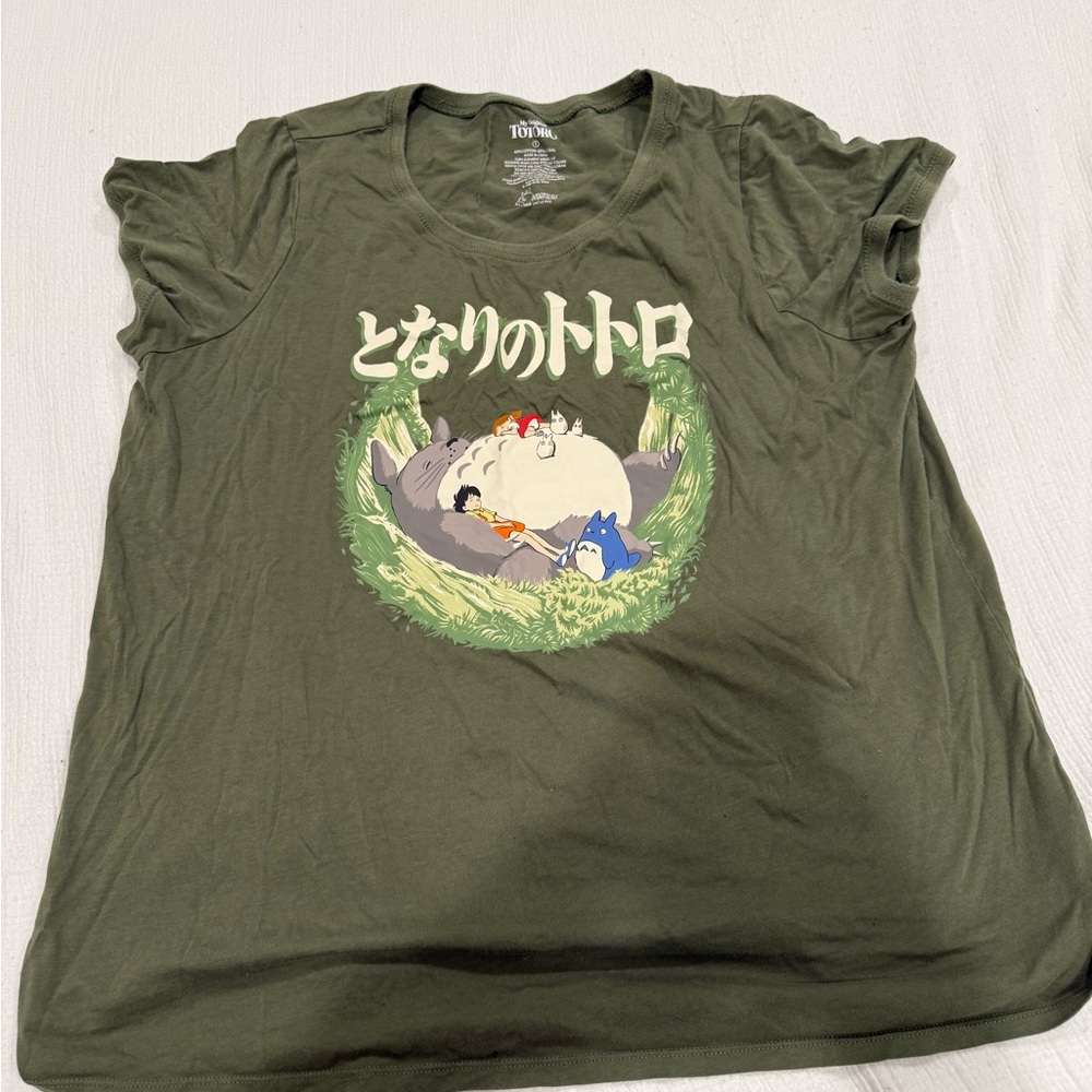 Torrid Olive Green Totoro Graphic Tee